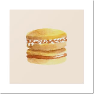 Alfajores (Dulce de Leche cookies) Watercolour Posters and Art